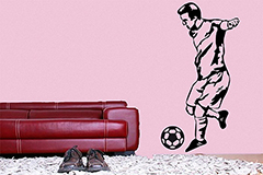 Wandtattoo Fußballspieler